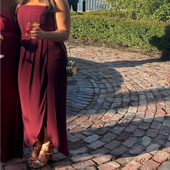 Showpo Burgundy Corset Gown - Picture 5 of 5